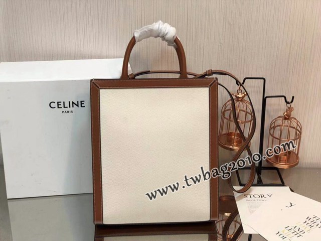 Celine專櫃2023新款單肩斜挎手拎托特包 192082 賽琳CABAS小號購物袋 sldj2215